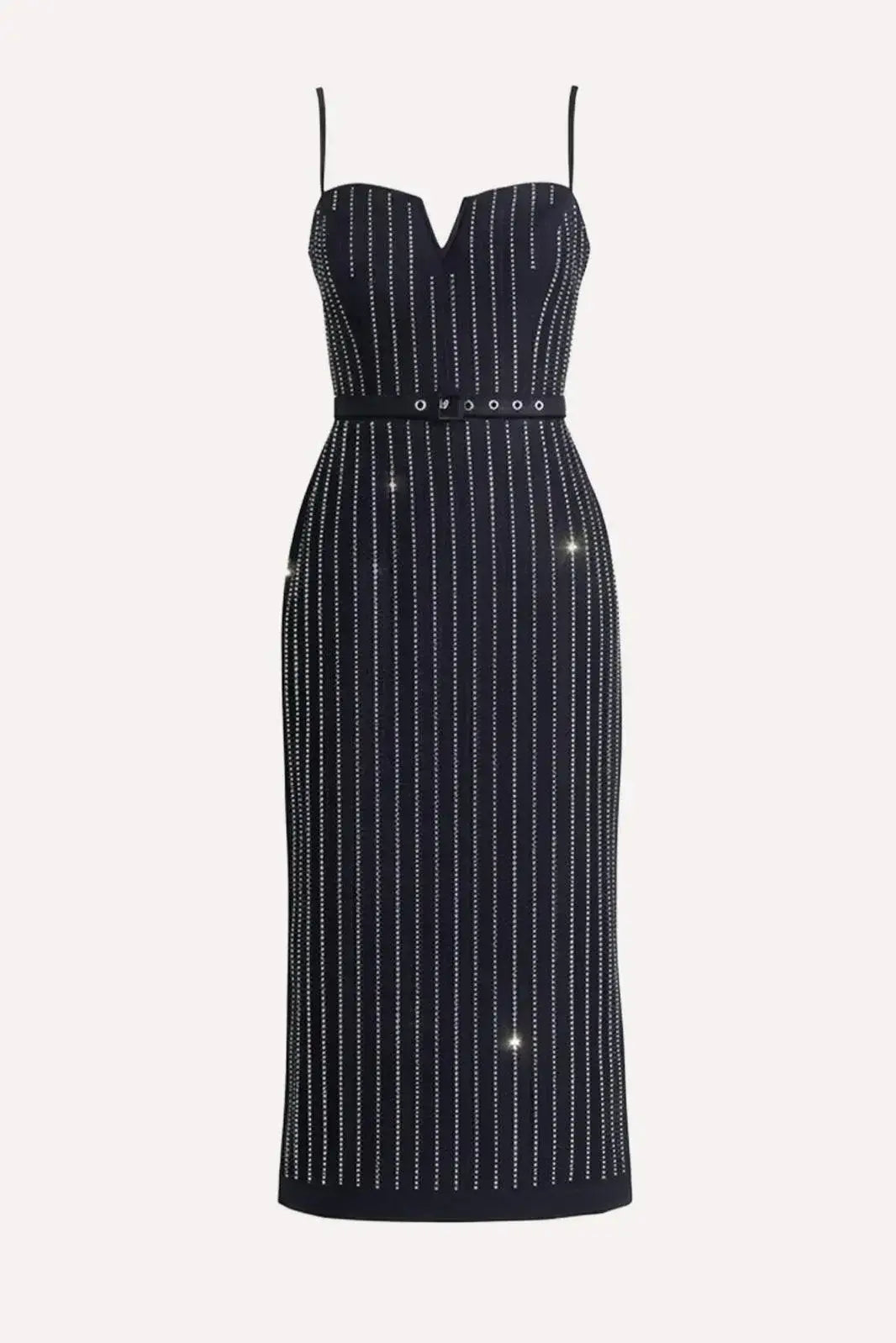 VERTICAL GRACE WOVEN MIDI DRESS - Flying Tomato - Flyclothing LLC