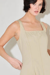 SANDSTONE SERENADE WOVEN MIDI DRESS - Flying Tomato - Flyclothing LLC
