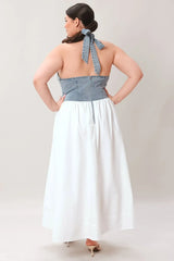 CITY TO COAST WOVEN MIDI DRESS - Flying Tomato - Flyclothing LLC