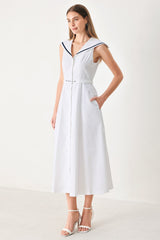 DARLING DAY WOVEN MIDI DRESS