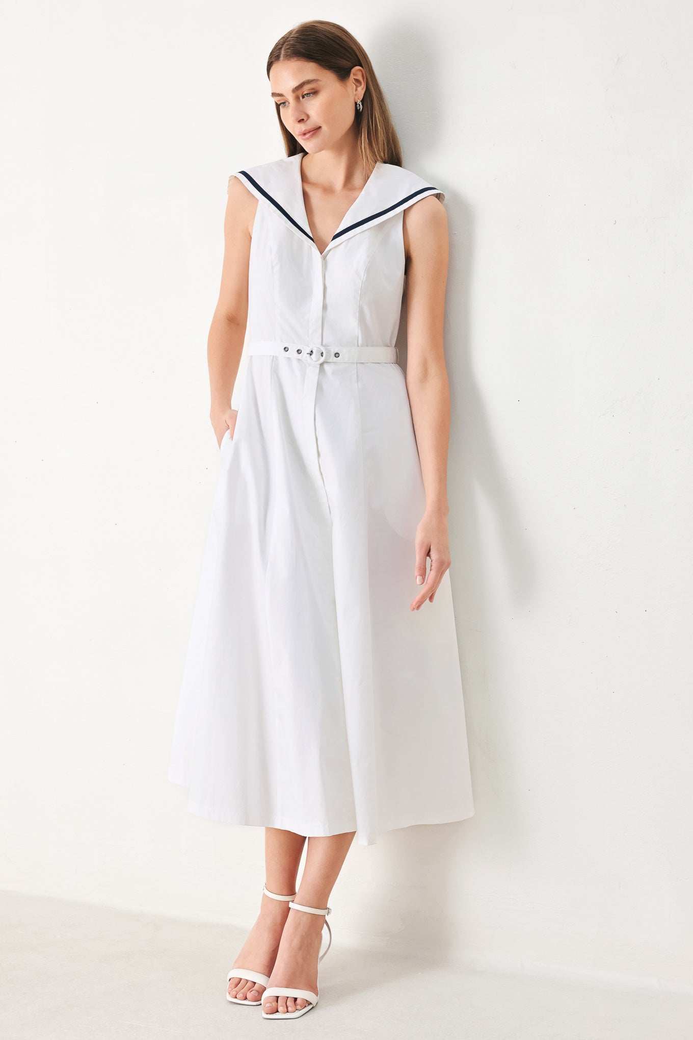 DARLING DAY WOVEN MIDI DRESS