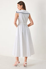 DARLING DAY WOVEN MIDI DRESS