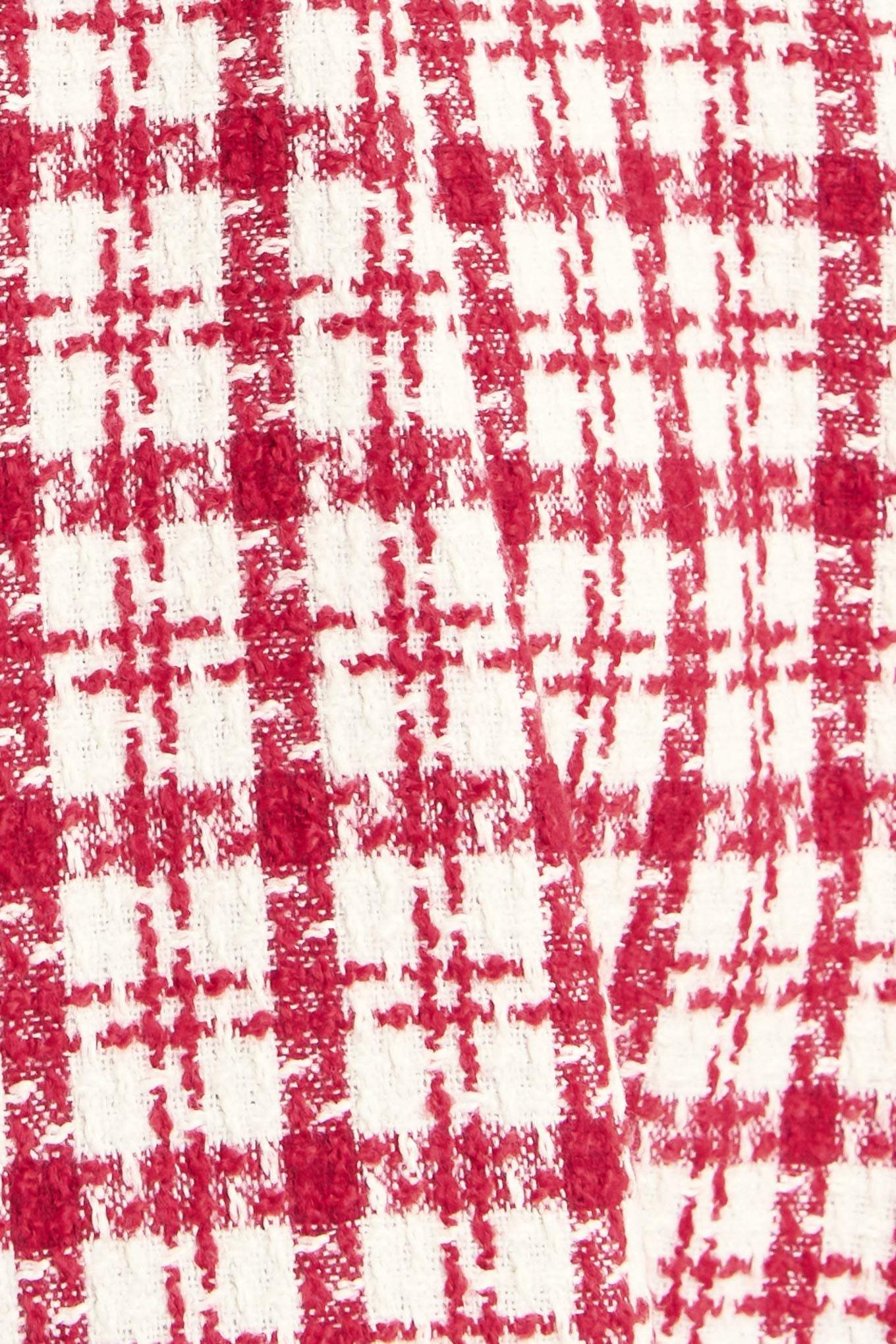 CHERRY CHECK TWEED MINI DRESS - Flying Tomato - Flyclothing LLC