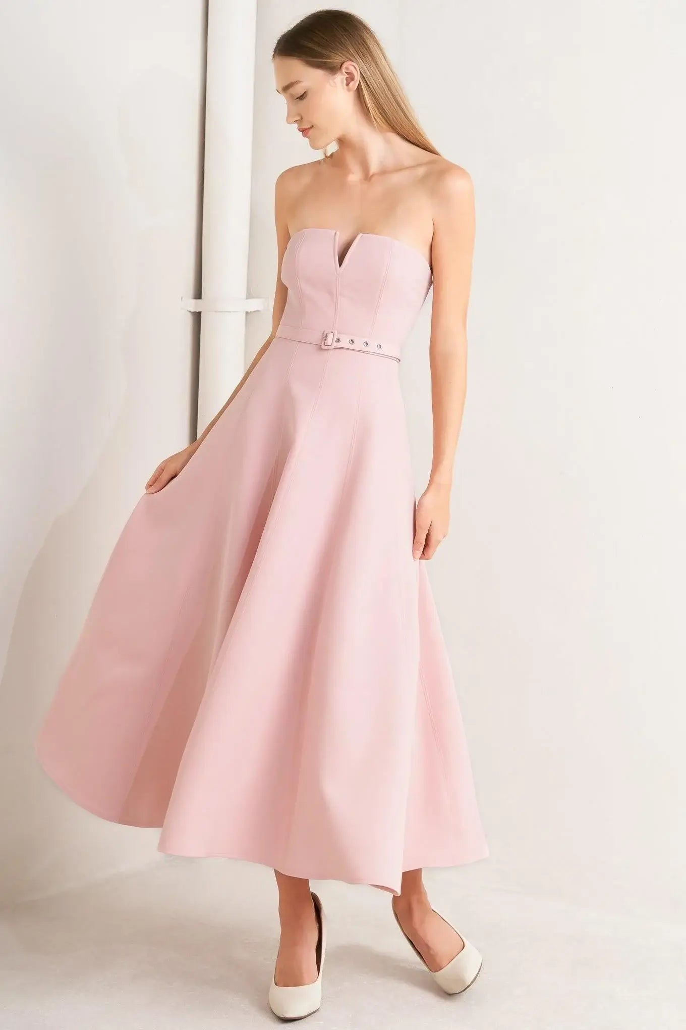 WEEKEND GLAM WOVEN MIDI DRESS - Flying Tomato - Flyclothing LLC
