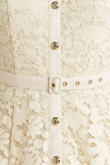 PURELY ROMANTIC WOVEN LACE MIDI DRESS - Flying Tomato - Flyclothing LLC