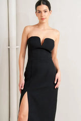 SECRET MOMENT WOVEN MIDI DRESS - Flying Tomato - Flyclothing LLC