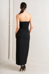 SECRET MOMENT WOVEN MIDI DRESS - Flying Tomato - Flyclothing LLC
