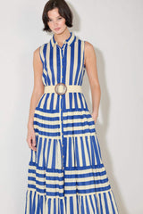 SUNSET BOARDWALK STRIP MAXI DRESS - Flying Tomato - Flyclothing LLC