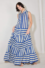 SUNSET BOARDWALK STRIP MAXI DRESS - Flying Tomato - Flyclothing LLC