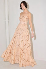 DOTTED DREAM WOVEN MAXI DRESS - Flying Tomato - Flyclothing LLC