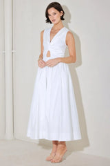 ANGEL VEIL SOLID MIDI DRESS - Flying Tomato - Flyclothing LLC