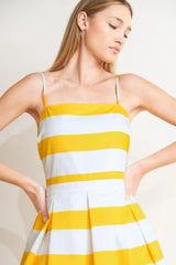 HONEY GLOW WOVEN MIDI DRESS - Flying Tomato - Flyclothing LLC