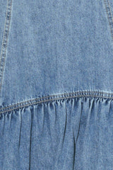 RUNWAY REBEL DENIM MIDI DRESS - Flying Tomato - Flyclothing LLC