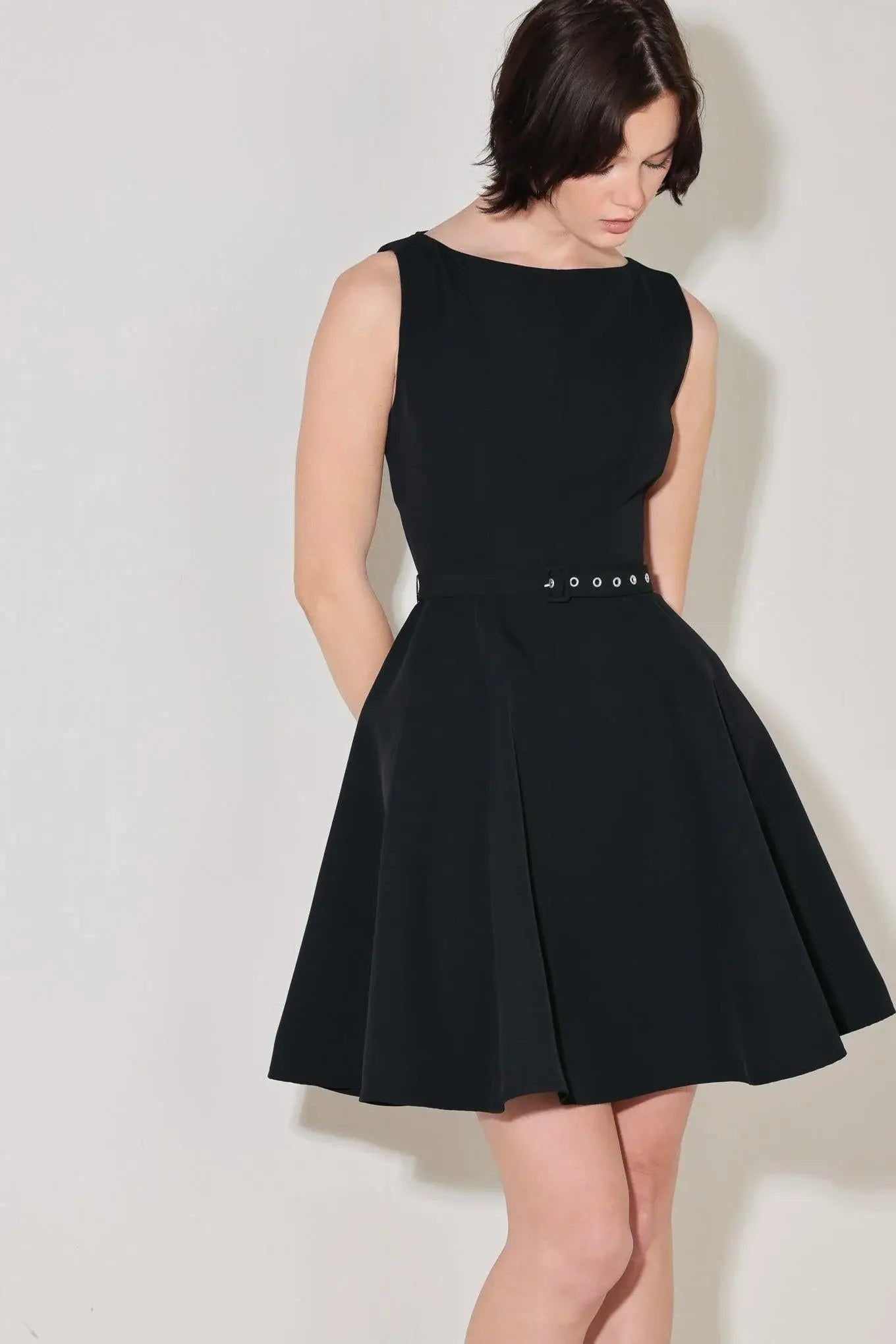 ALL EYES ON YOU WOVEN MINI DRESS - Flying Tomato - Flyclothing LLC