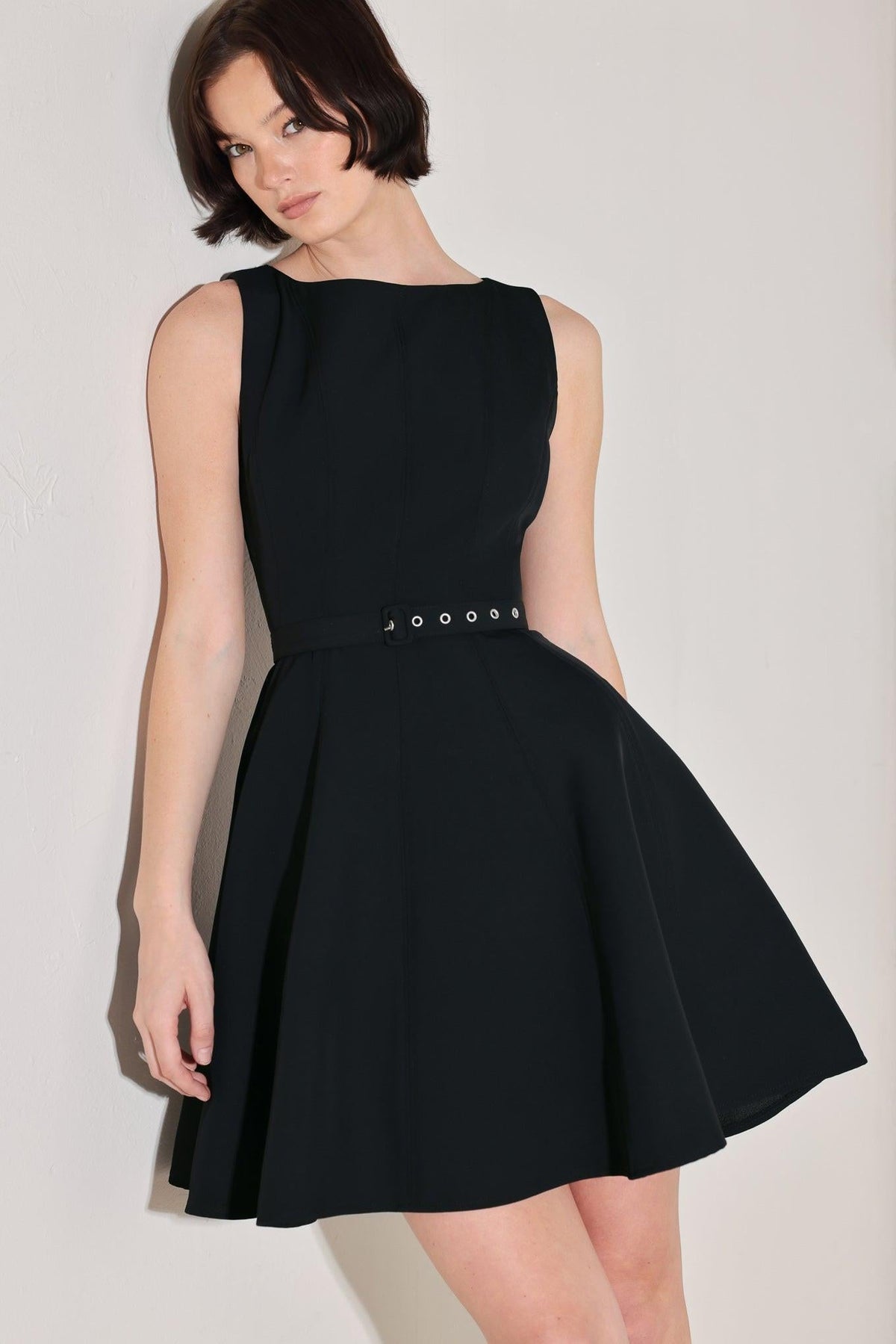 ALL EYES ON YOU WOVEN MINI DRESS - Flying Tomato - Flyclothing LLC