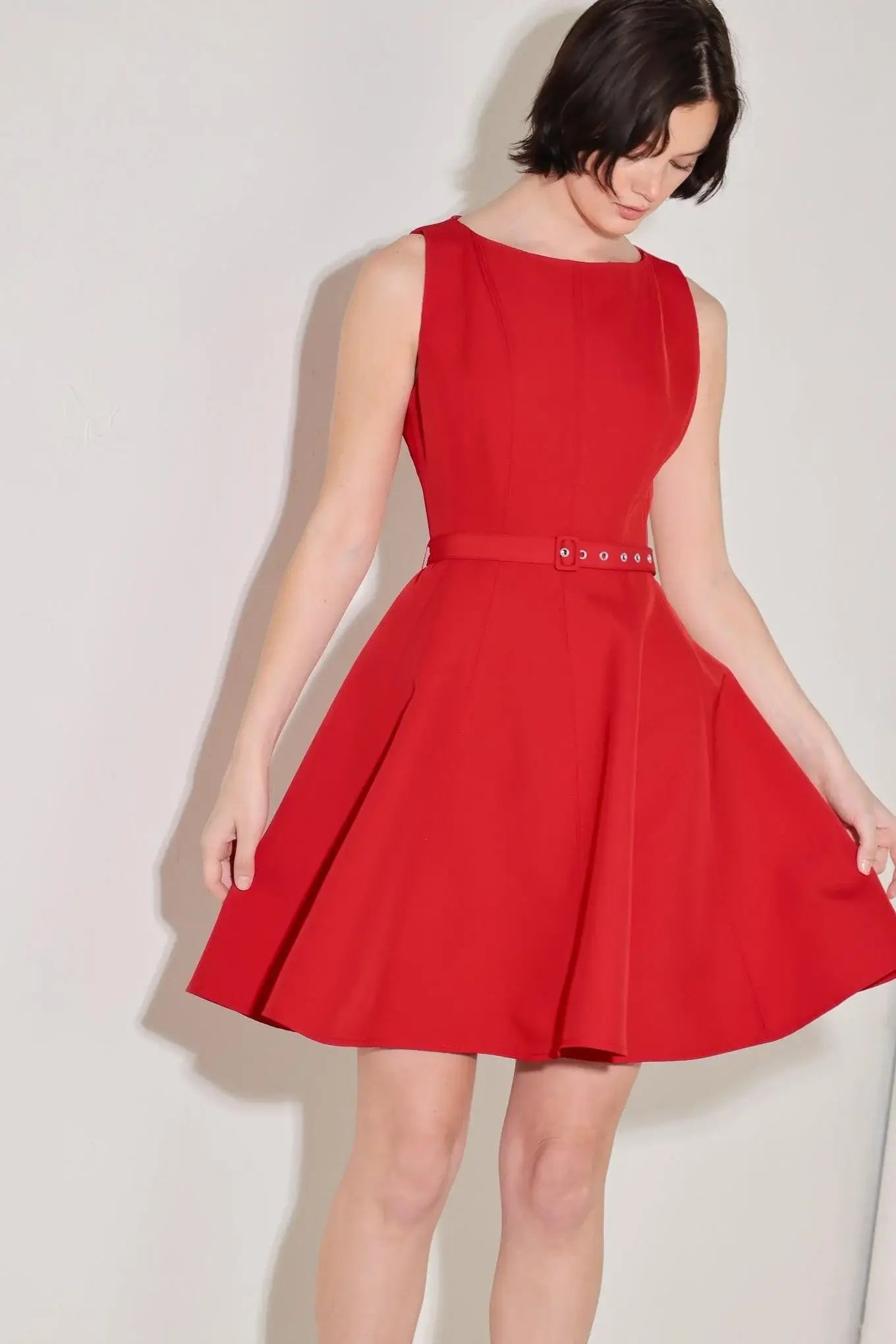 ALL EYES ON YOU WOVEN MINI DRESS - Flying Tomato - Flyclothing LLC
