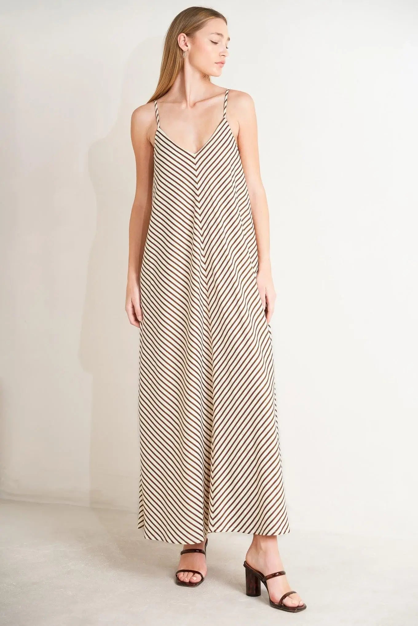 SEASIDE SILHOUETTE WOVEN MIDI DRESS - Flying Tomato - Flyclothing LLC