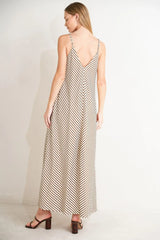 SEASIDE SILHOUETTE WOVEN MIDI DRESS - Flying Tomato - Flyclothing LLC
