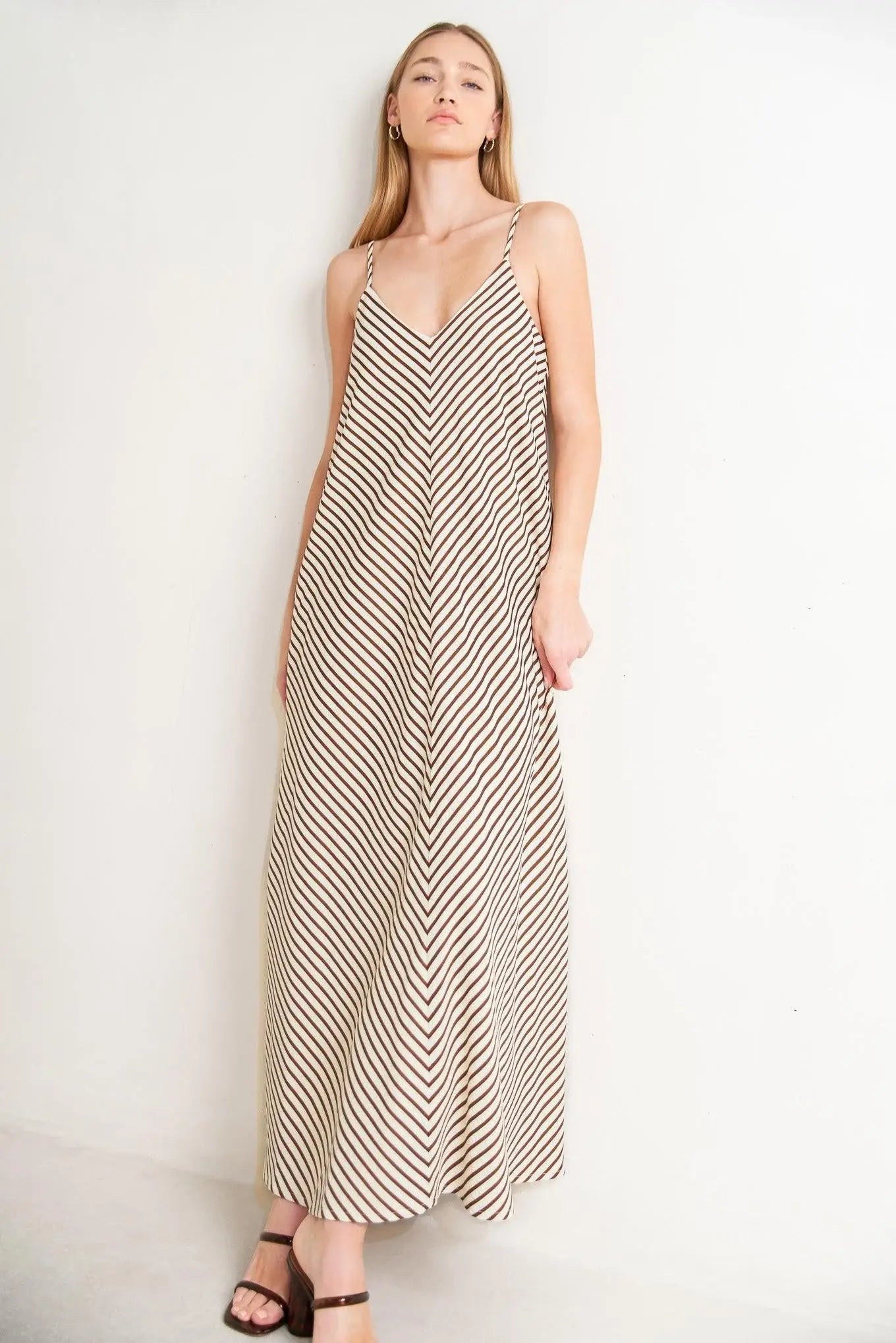 SEASIDE SILHOUETTE WOVEN MIDI DRESS - Flying Tomato - Flyclothing LLC