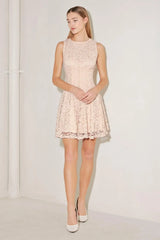 LOVE STORY WOVEN LACE MINI DRESS - Flying Tomato - Flyclothing LLC