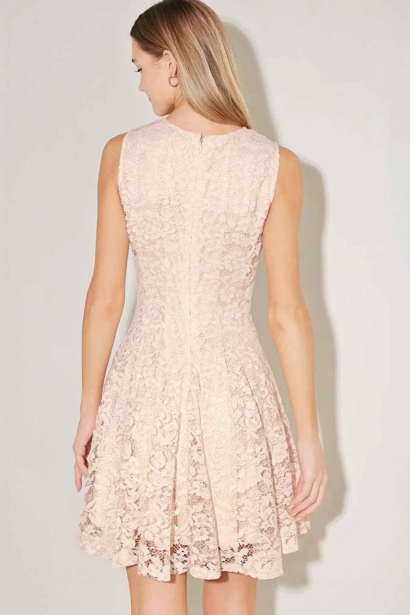 LOVE STORY WOVEN LACE MINI DRESS - Flying Tomato - Flyclothing LLC