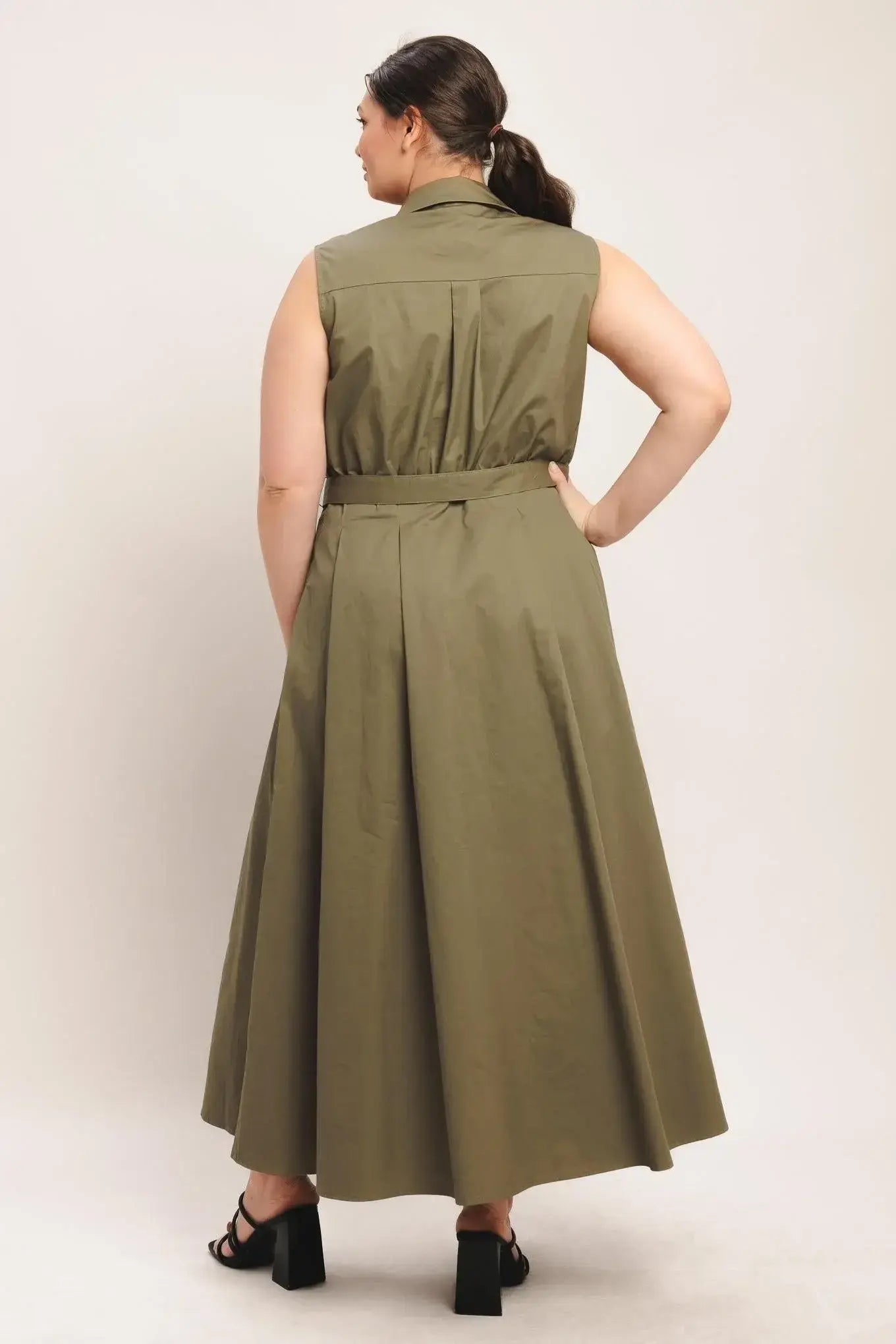 SIMPLY UNSTOPPABLE WOVEN MIDI DRESS - Flying Tomato - Flyclothing LLC