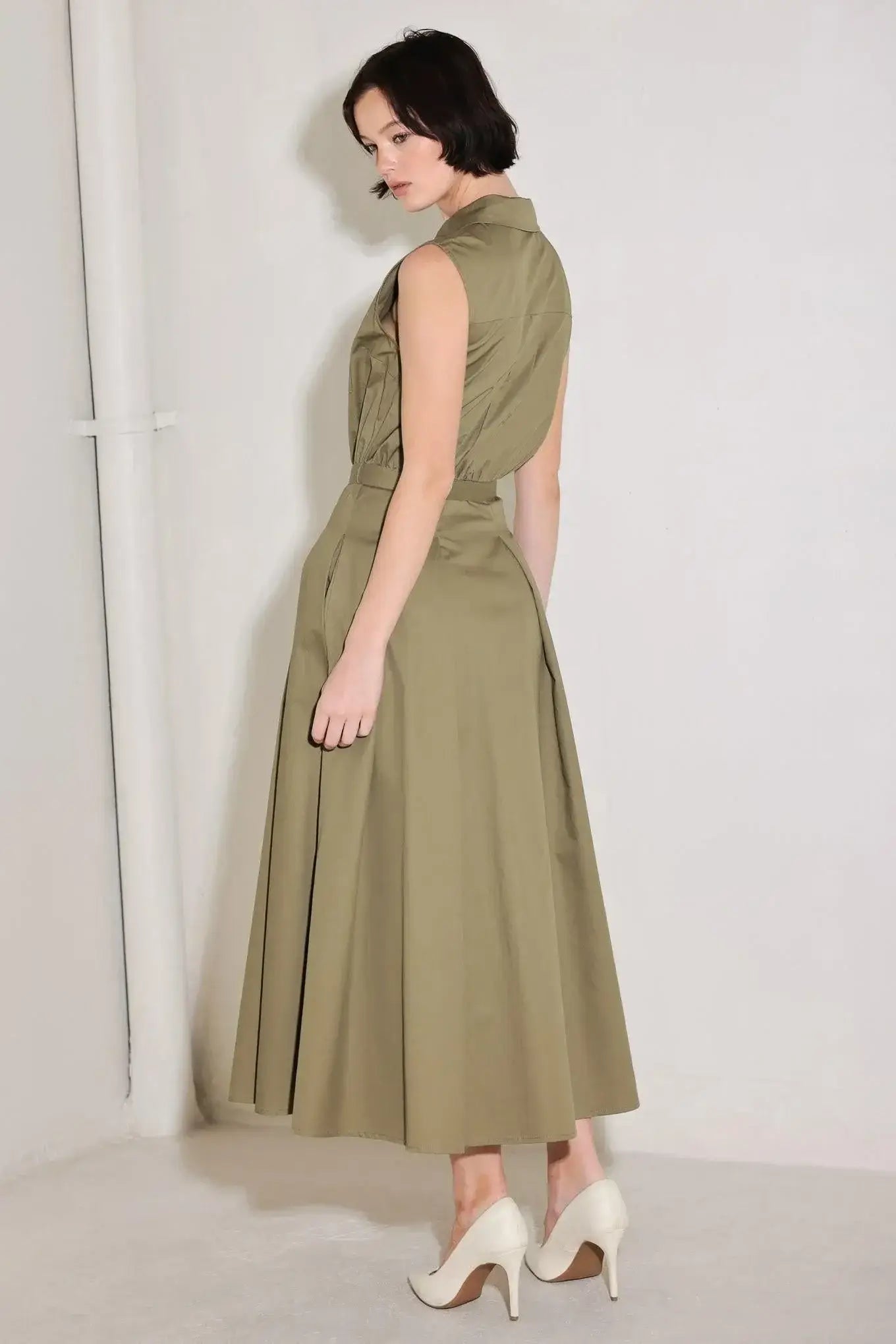 SIMPLY UNSTOPPABLE WOVEN MIDI DRESS - Flying Tomato - Flyclothing LLC