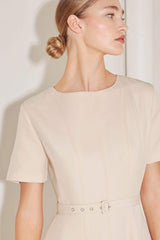 SPRING ICON WOVEN MIDI DRESS - Flying Tomato - Flyclothing LLC
