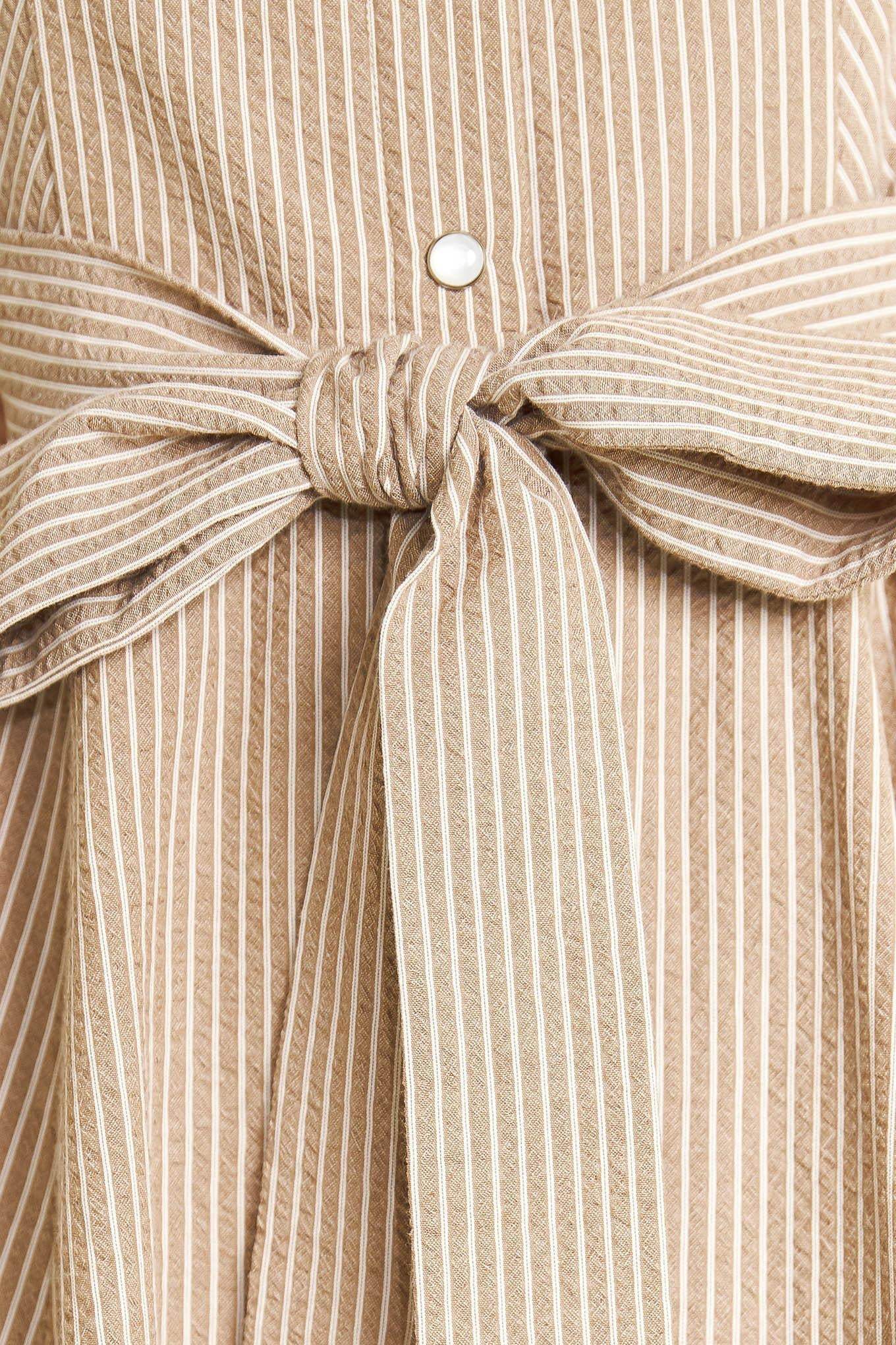 CAFE AU LAIT WOVEN MIDI DRESS - Flying Tomato - Flyclothing LLC