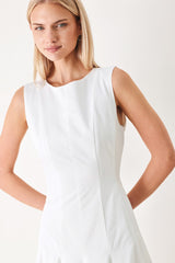 REFINED BEAUTY WOVEN MIDI DRESS - Flying Tomato - Flyclothing LLC