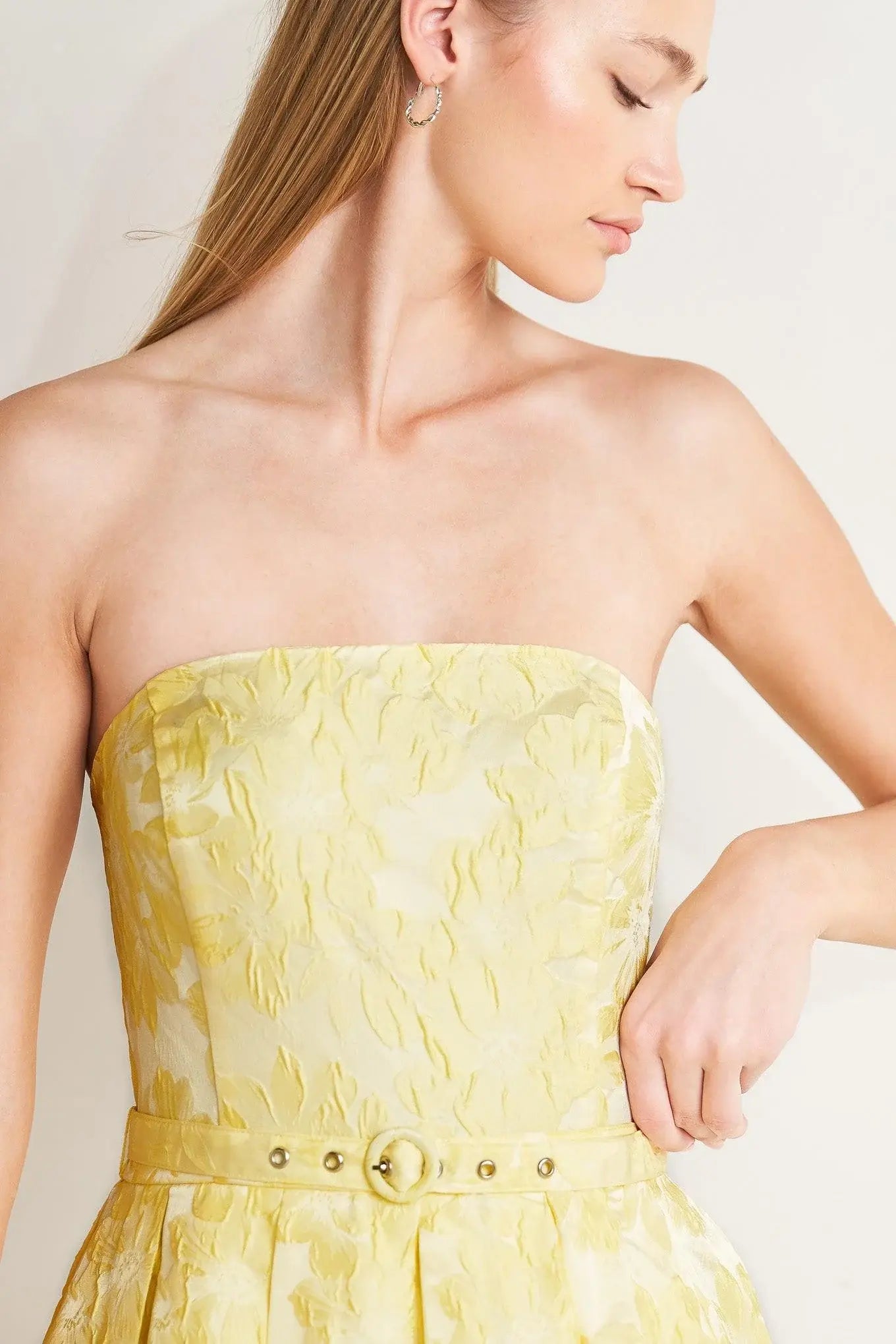 BUTTERCUP BLOOM WOVEN MIDI DRESS - Flying Tomato - Flyclothing LLC