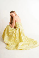 BUTTERCUP BLOOM WOVEN MIDI DRESS - Flying Tomato - Flyclothing LLC