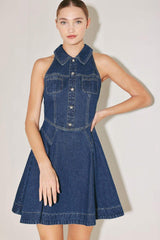 COOL GIRL COMEBACK DENIM MINI DRESS - Flying Tomato - Flyclothing LLC