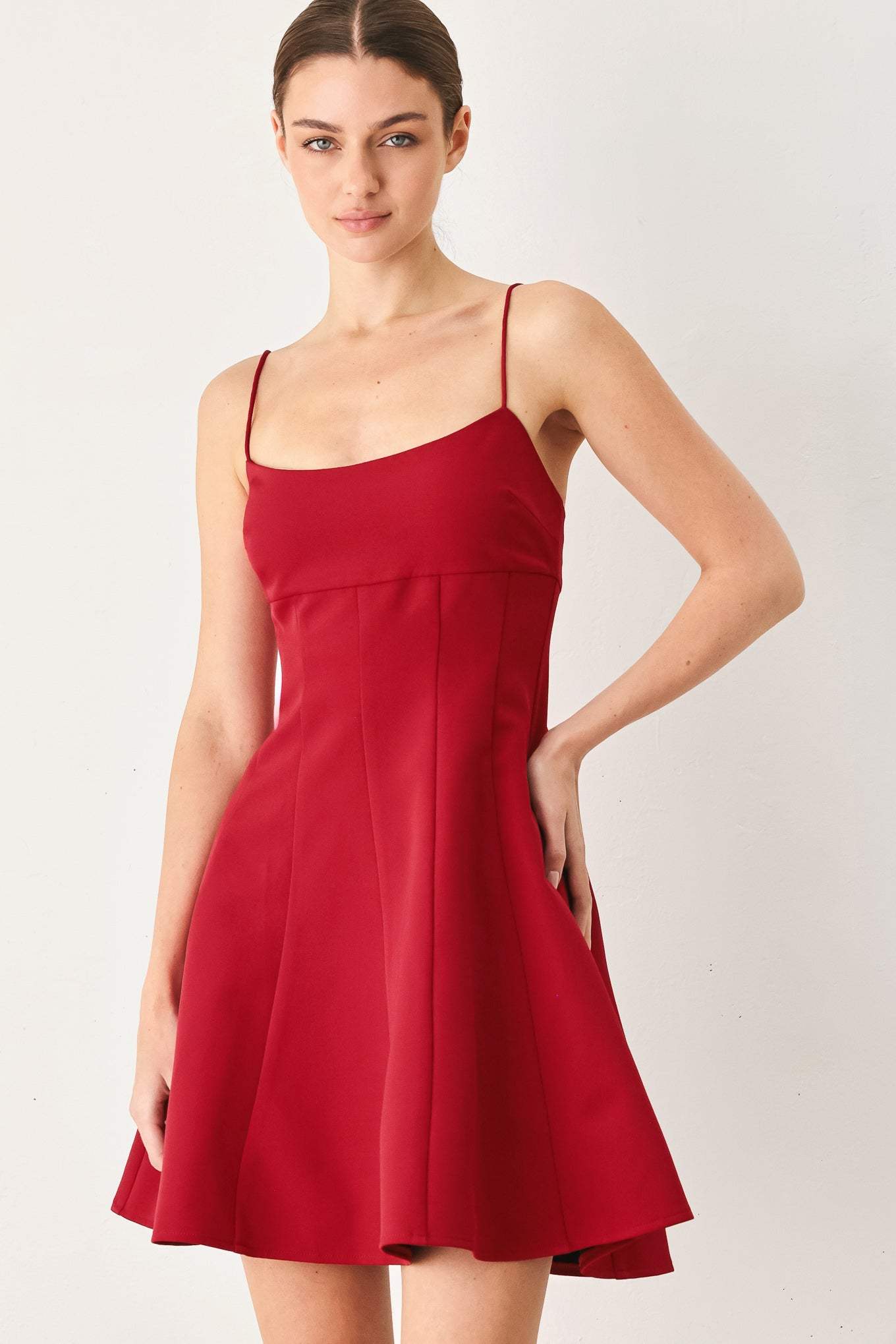 FRESH LINE WOVEN CAMI DRESS - Flying Tomato - Flyclothing LLC