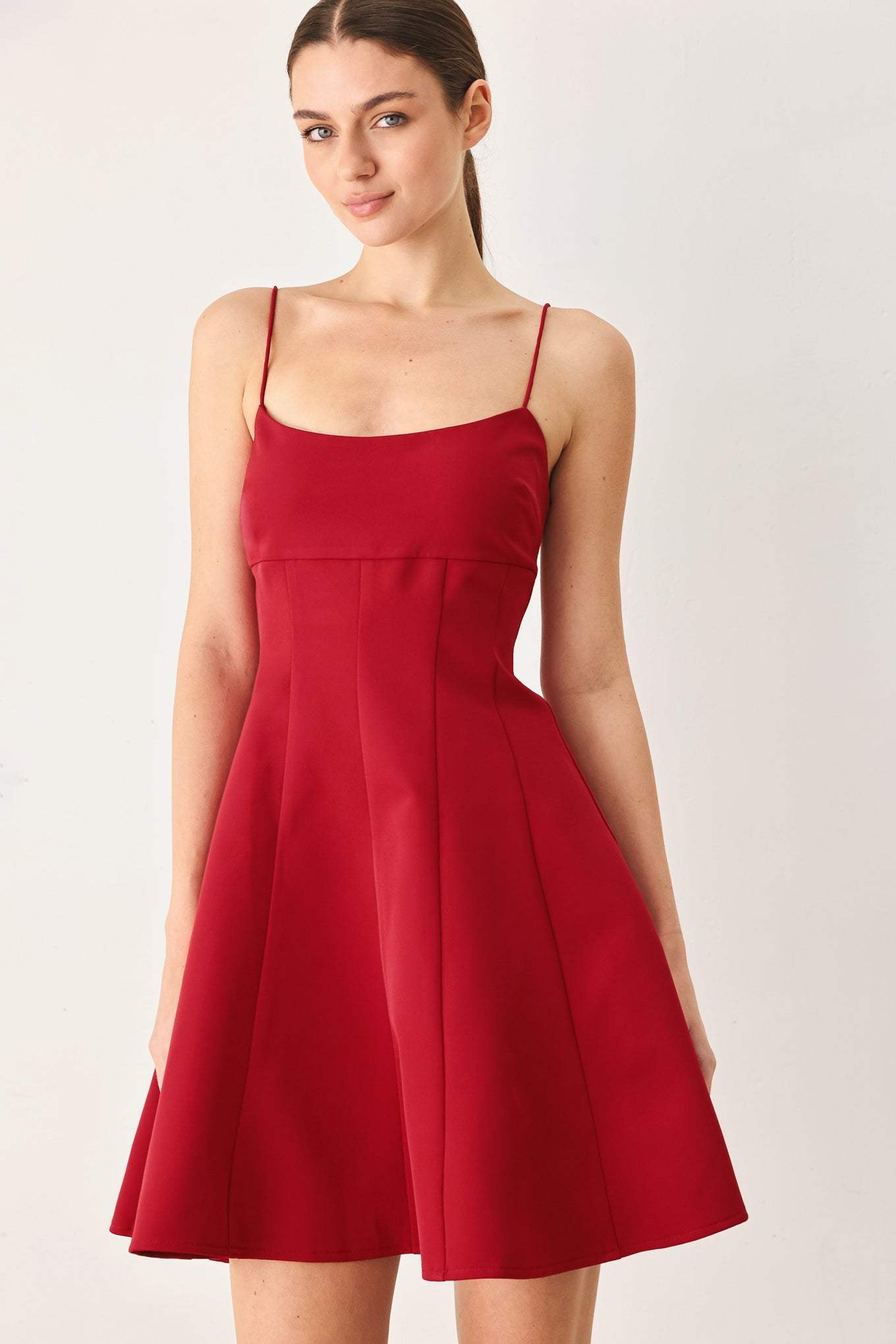 FRESH LINE WOVEN CAMI DRESS - Flying Tomato - Flyclothing LLC