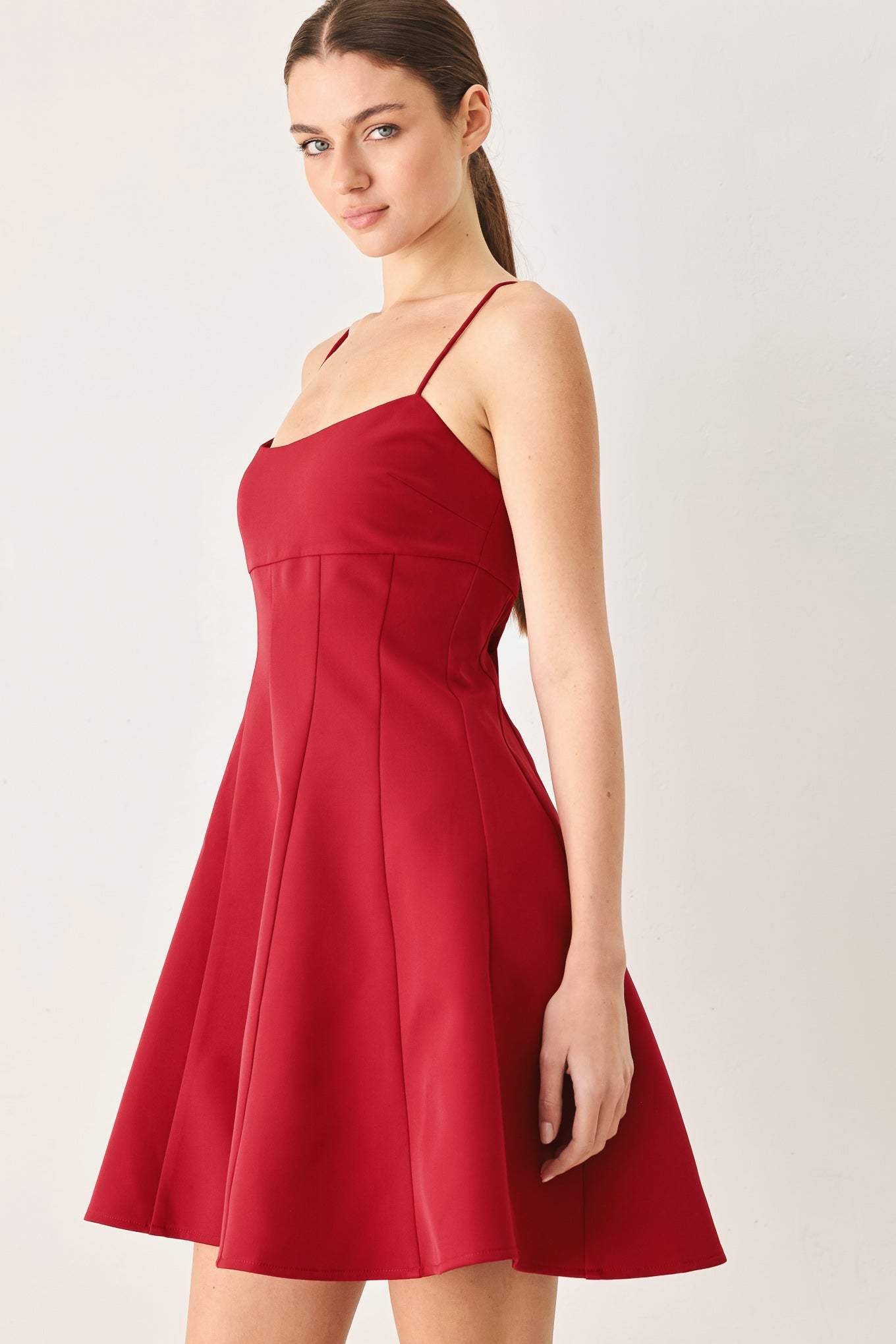 FRESH LINE WOVEN CAMI DRESS - Flying Tomato - Flyclothing LLC