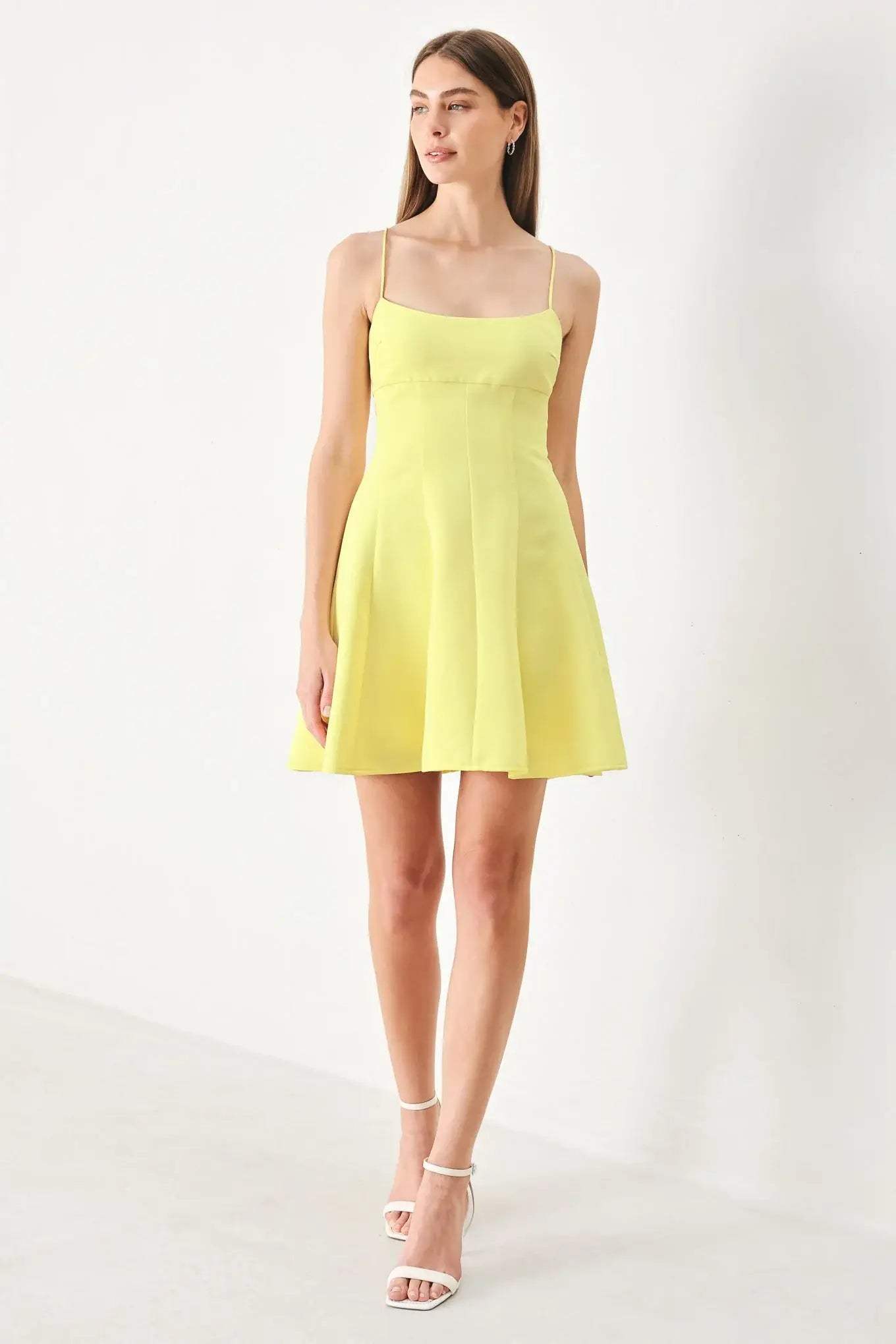 FRESH LINE WOVEN CAMI DRESS - Flying Tomato - Flyclothing LLC