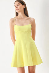 FRESH LINE WOVEN CAMI DRESS - Flying Tomato - Flyclothing LLC