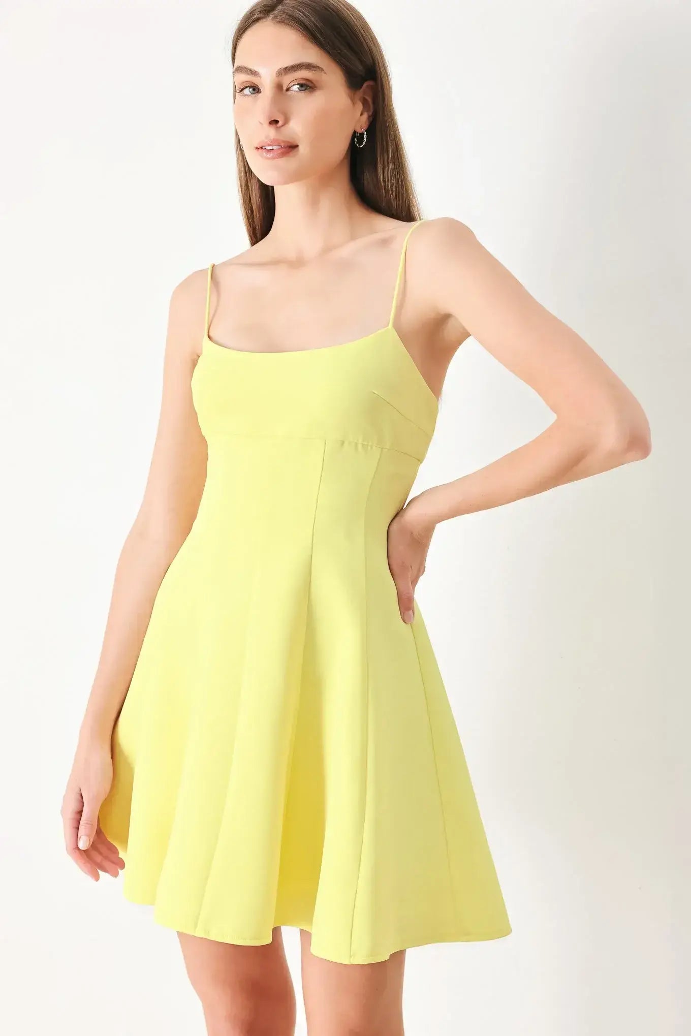 FRESH LINE WOVEN CAMI DRESS - Flying Tomato - Flyclothing LLC
