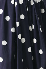 BLUE MOON DOT WOVEN MIDI DRESS - Flying Tomato - Flyclothing LLC