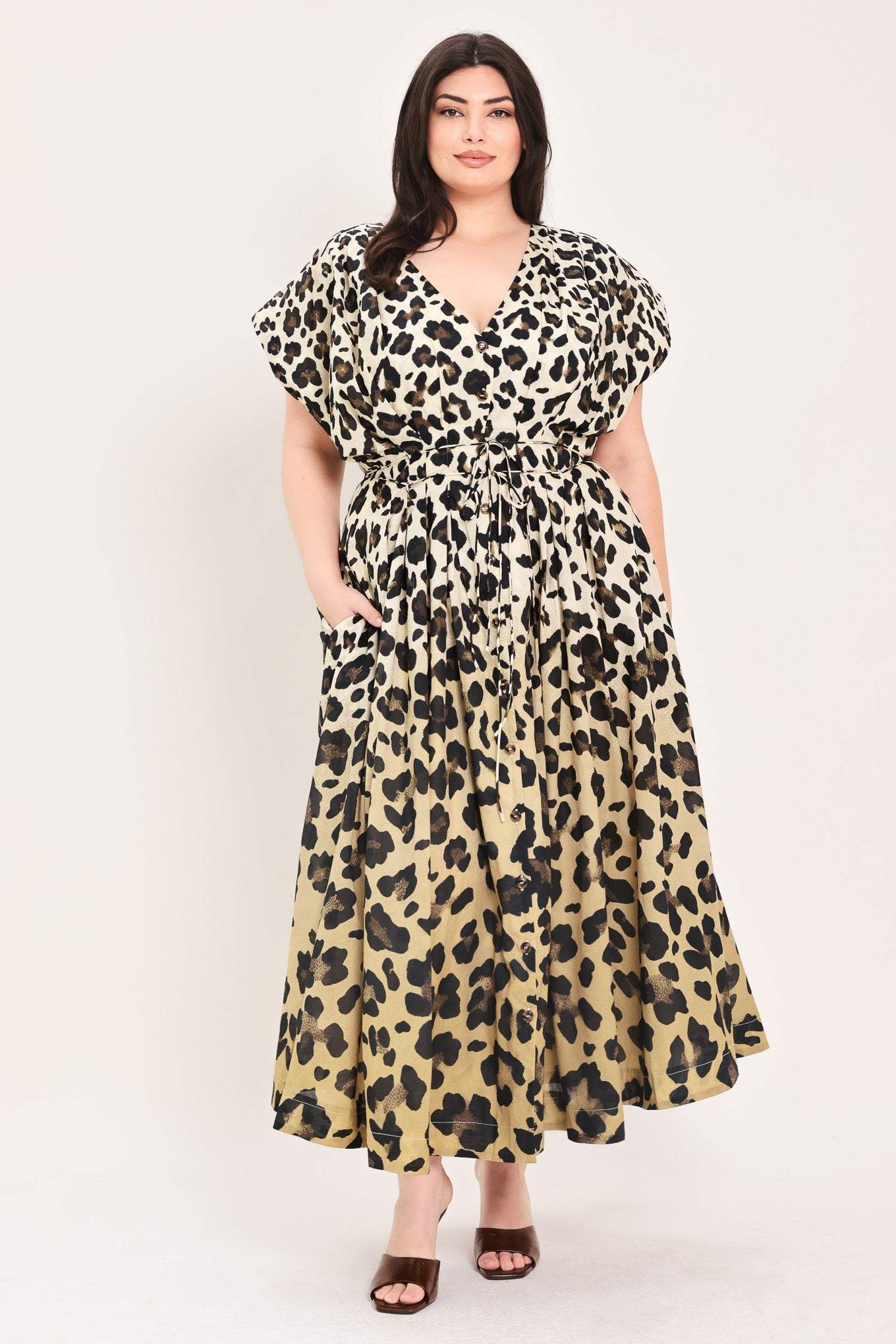 WILD MUSE WOVEN MIDI DRESS - Flying Tomato - Flyclothing LLC