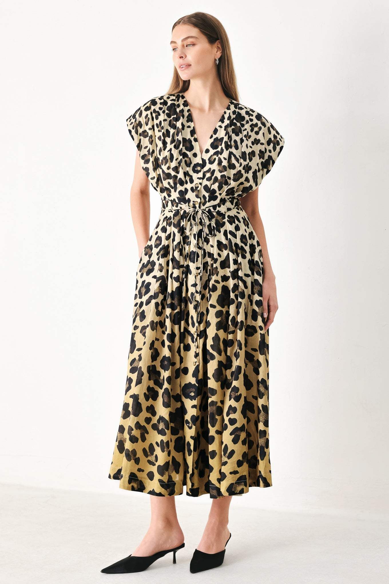 WILD MUSE WOVEN MIDI DRESS - Flying Tomato - Flyclothing LLC