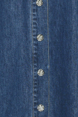 PARIS IN DENIM MIDI DRESS - Flying Tomato - Flyclothing LLC