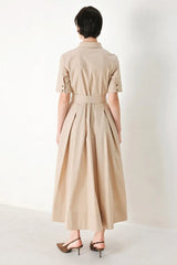 DESERT ICON WOVEN MIDI SHIRT DRESS - Flying Tomato - Flyclothing LLC