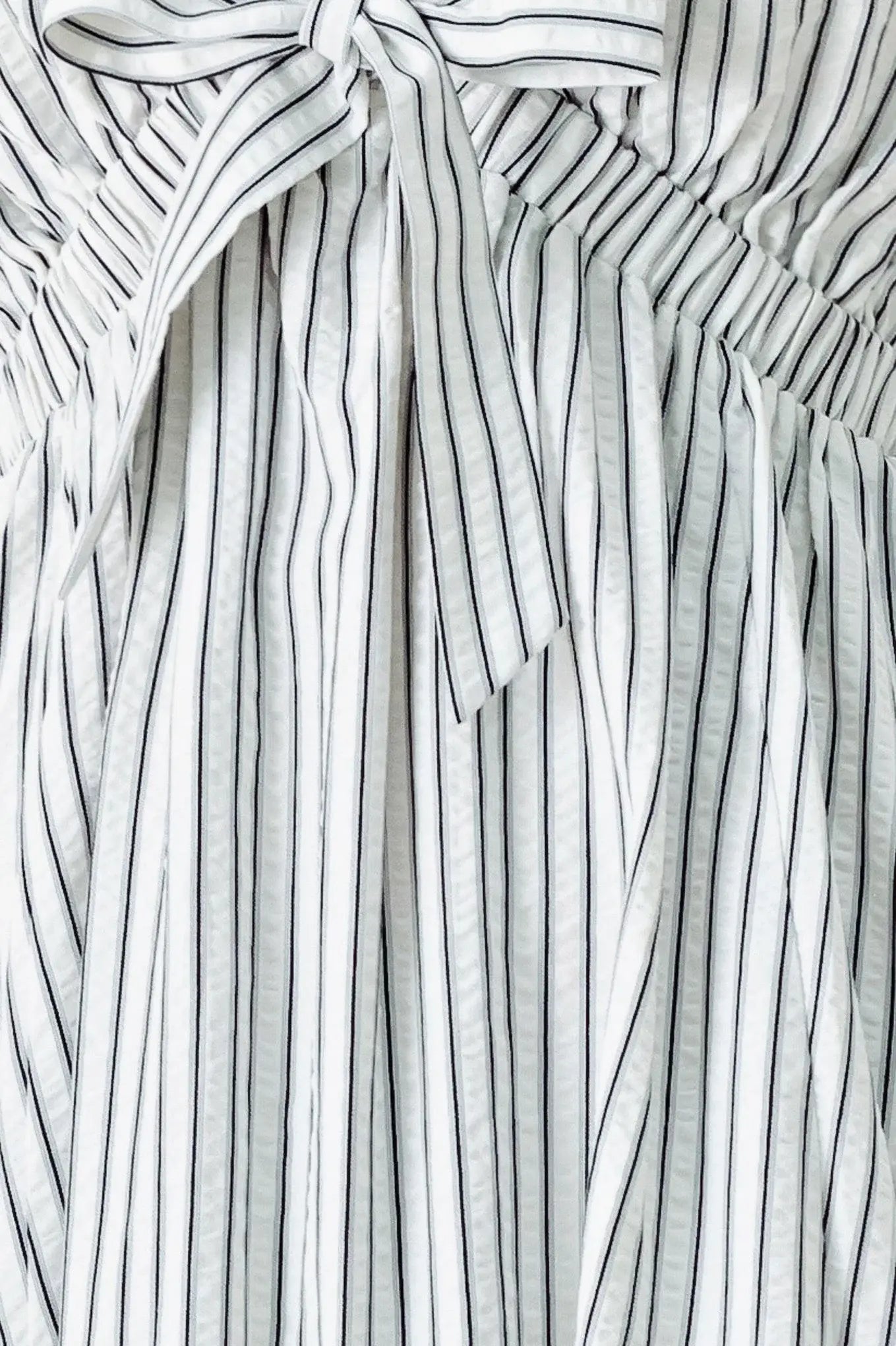 WHISPER STRIPE WOVEN MIDI DRESS - Flying Tomato - Flyclothing LLC