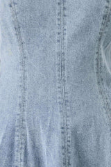 CLOUD NINETTE DENIM MIDI DRESS - Flying Tomato - Flyclothing LLC
