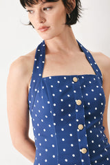 DOTS & DREAMS WOVEN MINI DRESS - Flying Tomato - Flyclothing LLC