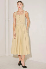 SAHARA GRACE WOVEN MIDI DRESS - Flying Tomato - Flyclothing LLC