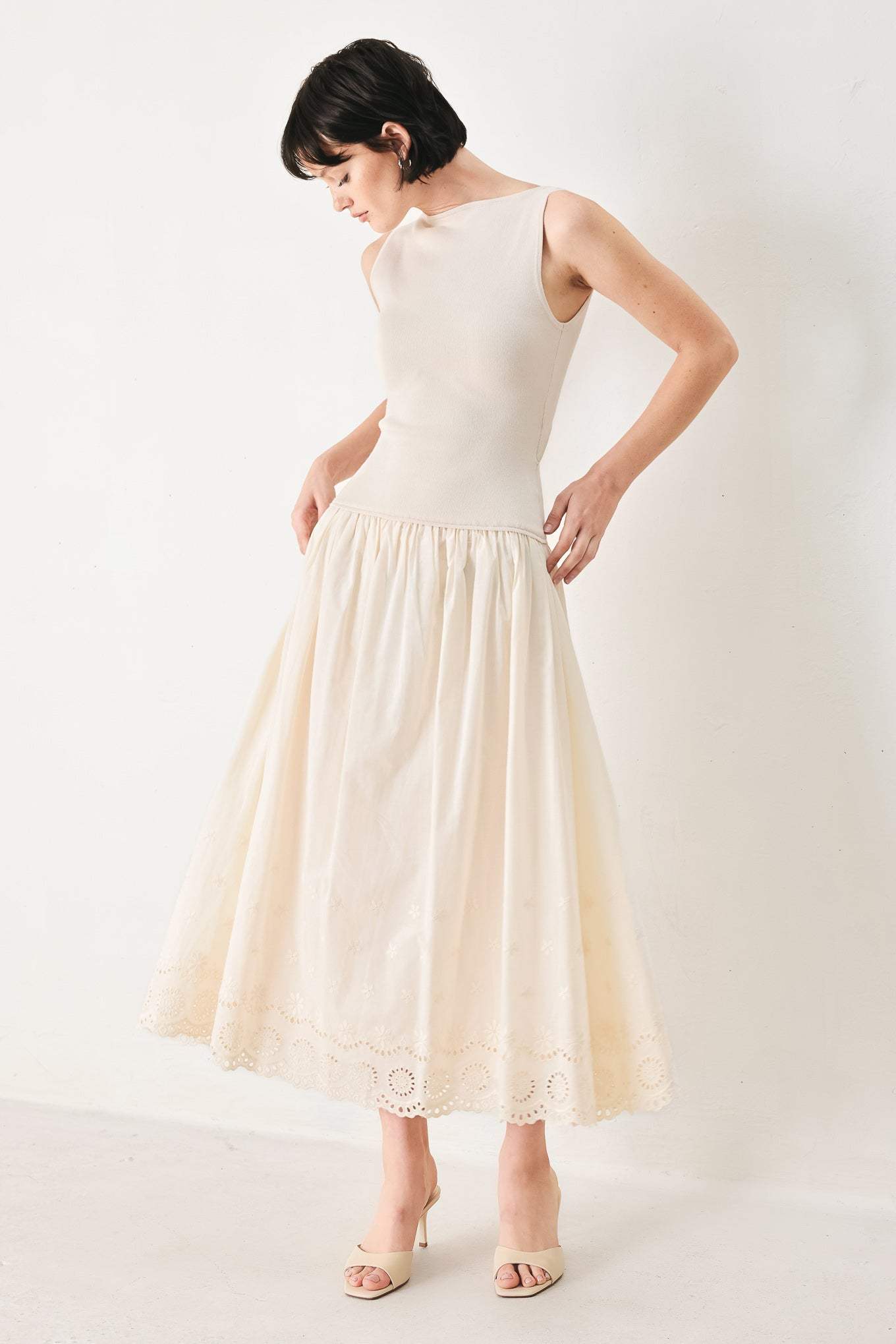 DAYDREAM THREAD MIDI DRESS - Flying Tomato - Flyclothing LLC