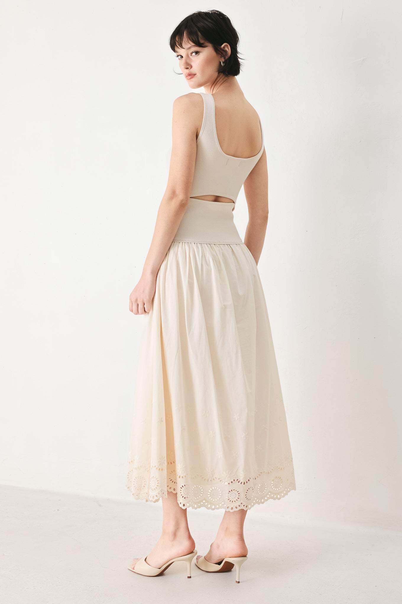 DAYDREAM THREAD MIDI DRESS - Flying Tomato - Flyclothing LLC